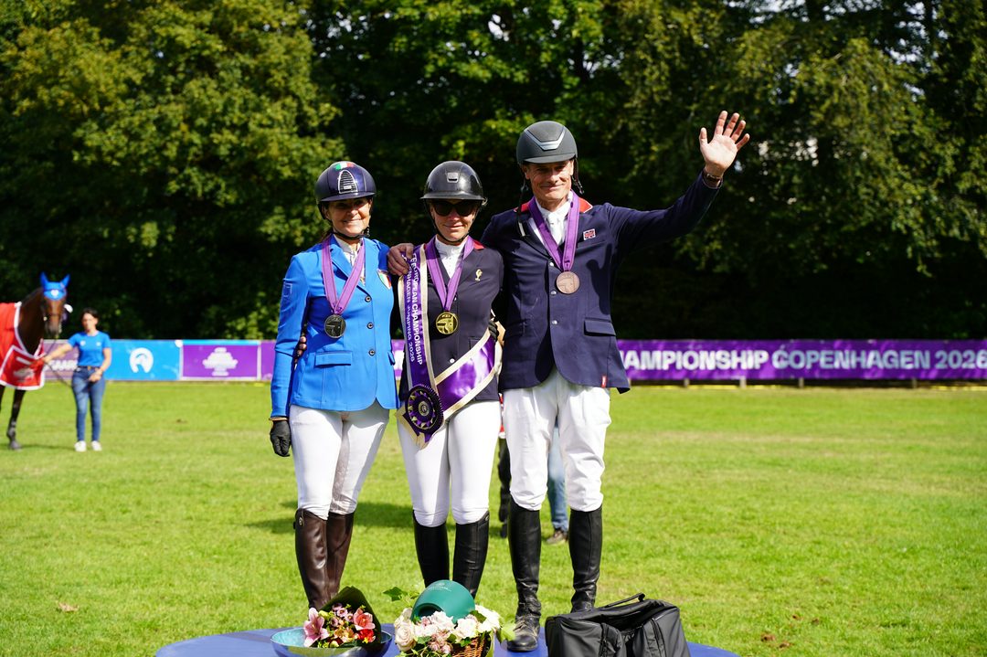 چهار نعل: Elodie Gondailler و France با قهرمانی اروپا در پرش با اسبِ Veterans Copenhagen 2026 به مدال طلا رسیدند