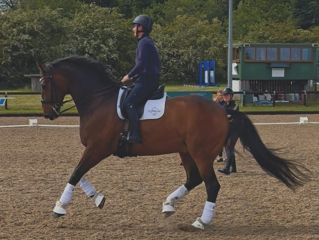 Jack Whitaker cantering on Jagerbomb