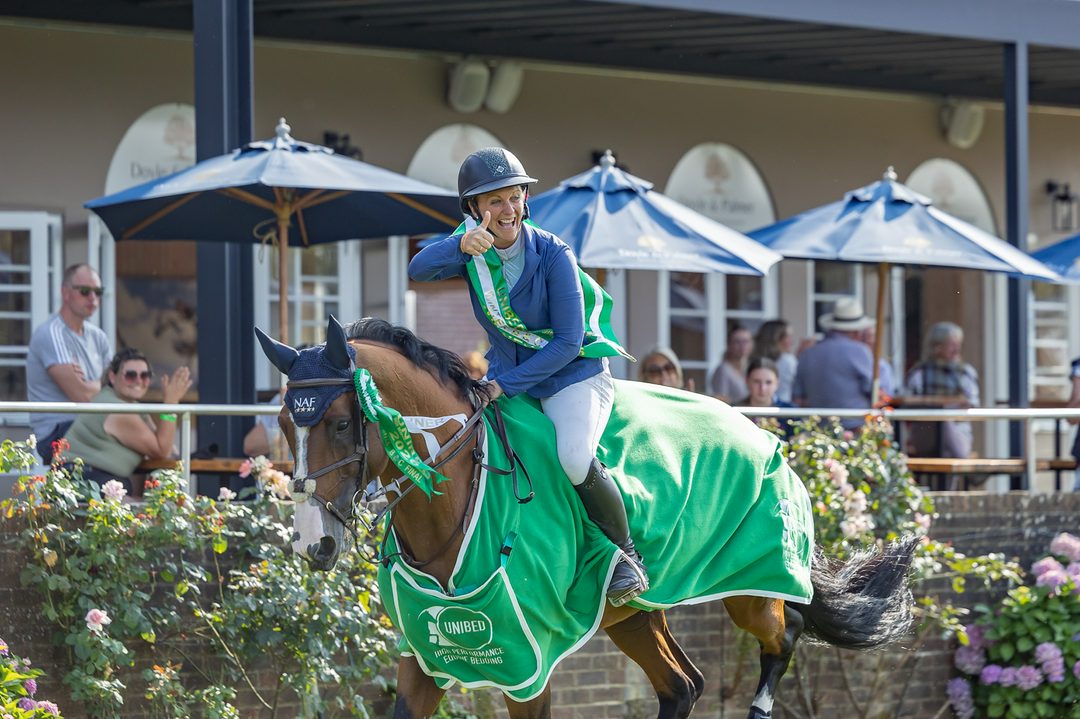 Gemma Stevens and Warrior Special on their lap of honour