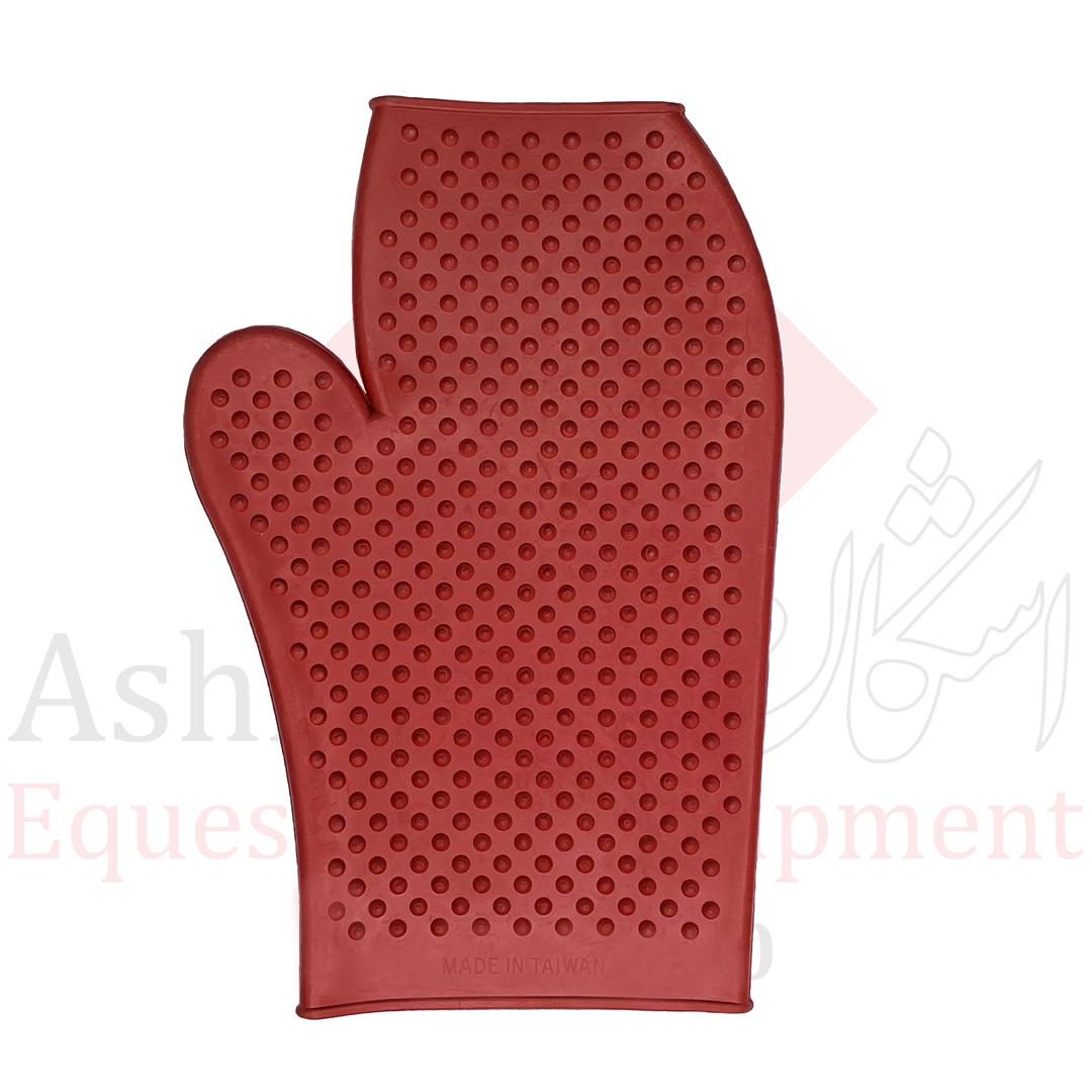 چهار نعل: دستکش ماساژور نرم و ساده