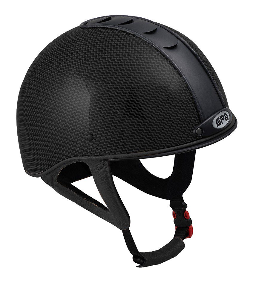 چهار نعل: کلاه سوارکاری JUP12X BLACK LEATHER برند GPA
